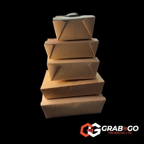 No.8 Brown Kraft Food Carton - 1250ml – view 5